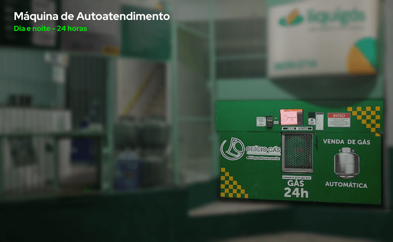 Foto da Máquina de Autoatendimento criado pela OlicioGás para compra de gás 24h 7 dias na semana